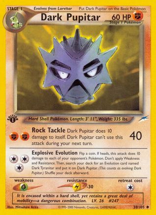 Dark Pupitar (38/105) [Neo Destiny 1st Edition] | Silver Goblin