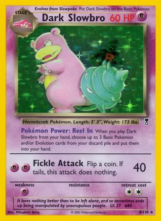 Dark Slowbro (8) Reverse Holofoil - Legendary Collection