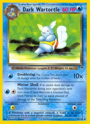 Dark Wartortle (39) Reverse Holofoil - Legendary Collection