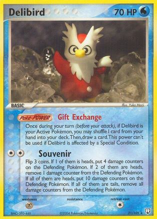 Delibird (21) Reverse Holofoil - Team Rocket Returns