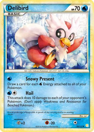 Delibird (39) Reverse Holofoil - HeartGold SoulSilver