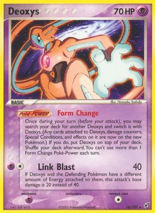 Deoxys (Normal Forme) (16) Reverse Holofoil - Deoxys