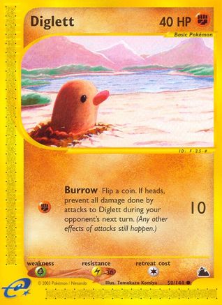 Diglett (50) Reverse Holofoil - Skyridge