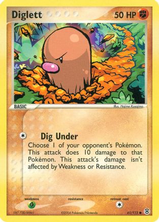 Diglett (61) Reverse Holofoil - FireRed & LeafGreen