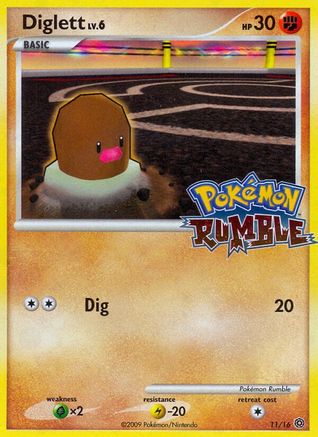 Diglett (11/16) [Pokémon Rumble] | Silver Goblin