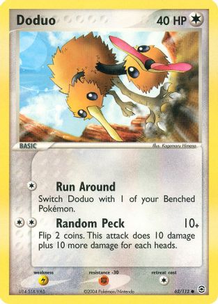 Doduo (62) Reverse Holofoil - FireRed & LeafGreen