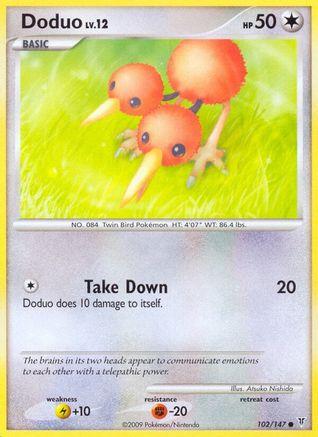 Doduo (102) Reverse Holofoil - Supreme Victors