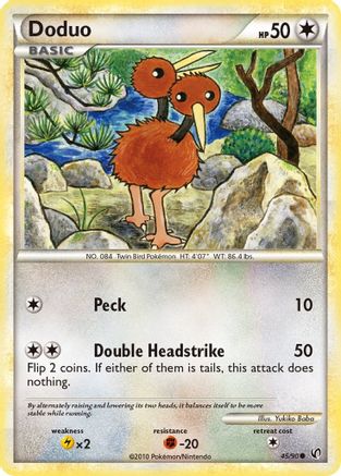 Doduo (45/90) [HeartGold & SoulSilver: Undaunted] | Silver Goblin