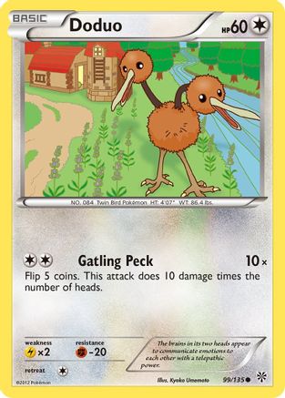 Doduo (99) Reverse Holofoil - Plasma Storm