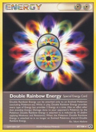 Double Rainbow Energy (87) Reverse Holofoil - Emerald
