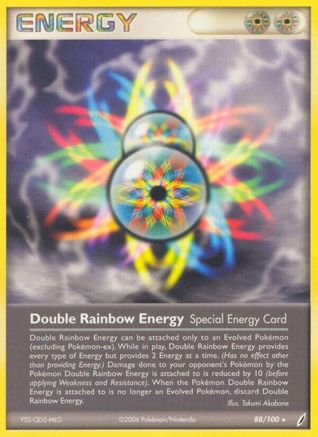 Double Rainbow Energy (88/100) (Stamped) [EX: Crystal Guardians] | Silver Goblin