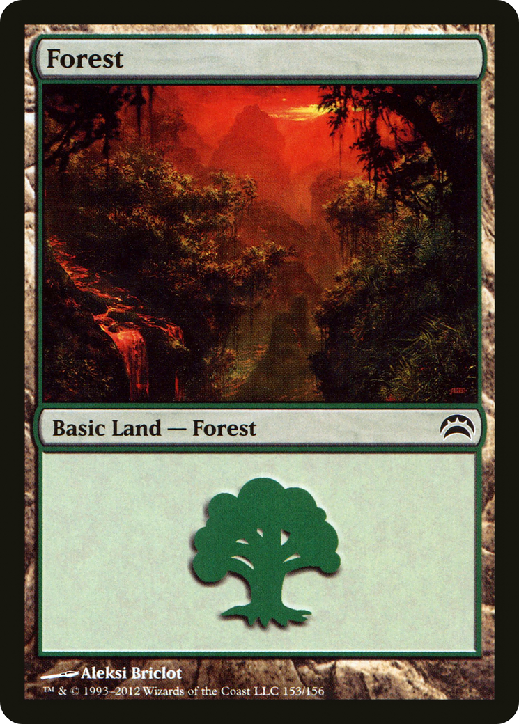 Forest (153) Foil - Planechase 2012