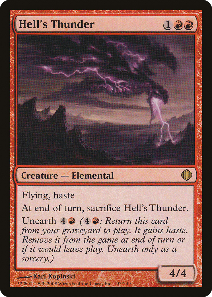 Hell's Thunder [Shards of Alara] Foil