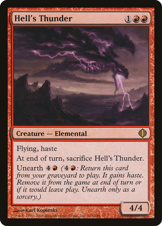 Hell's Thunder [Shards of Alara] Foil