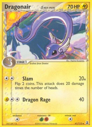 Dragonair - 41/113 (Delta Species) (41) Reverse Holofoil - Delta Species