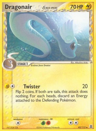 Dragonair - 42/113 (Delta Species) (42) Reverse Holofoil - Delta Species