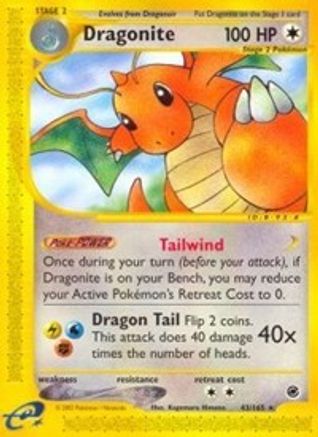 Dragonite (43) (43) Reverse Holofoil - Expedition