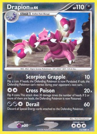 Drapion (15) Reverse Holofoil - Stormfront