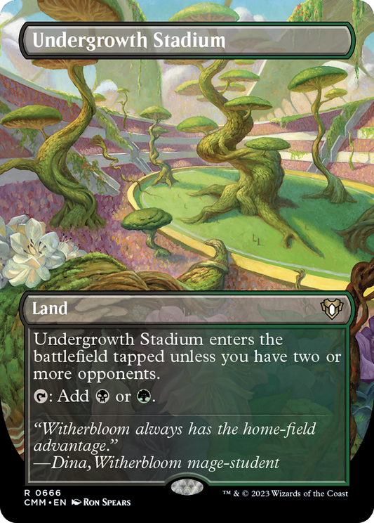 Undergrowth Stadium (Borderless Alternate Art) [Commander Masters] Foil