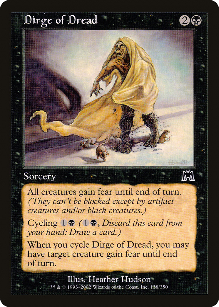 Dirge of Dread [Onslaught] Foil