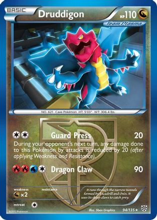 Druddigon (Team Plasma) (94) Reverse Holofoil - Plasma Storm