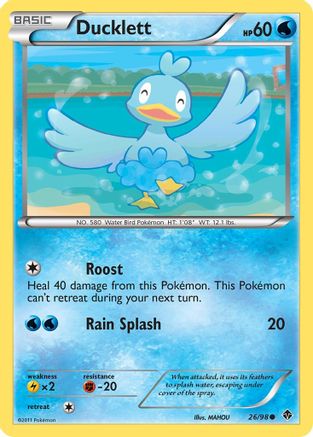 Ducklett (26) Reverse Holofoil - Emerging Powers