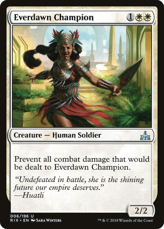 Everdawn Champion [Rivals of Ixalan] Foil
