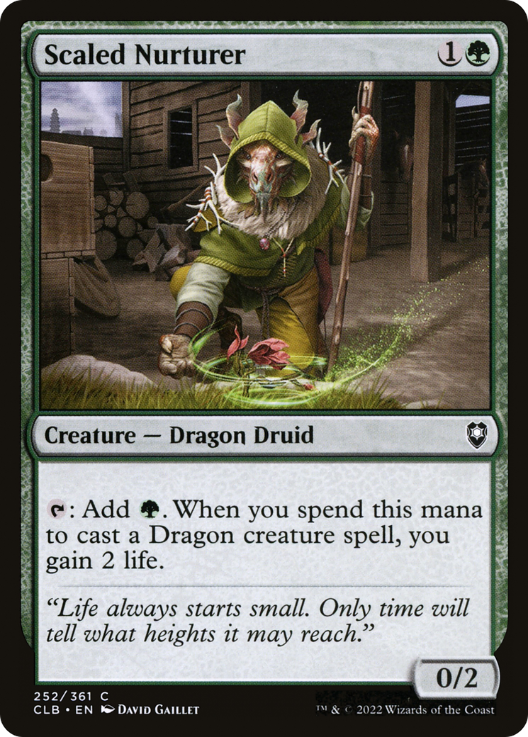 Scaled Nurturer (252) Foil - Commander Legends: Battle for Baldur's Gate