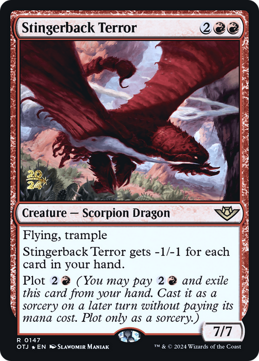 Stingerback Terror [Outlaws of Thunder Junction Prerelease Promos]