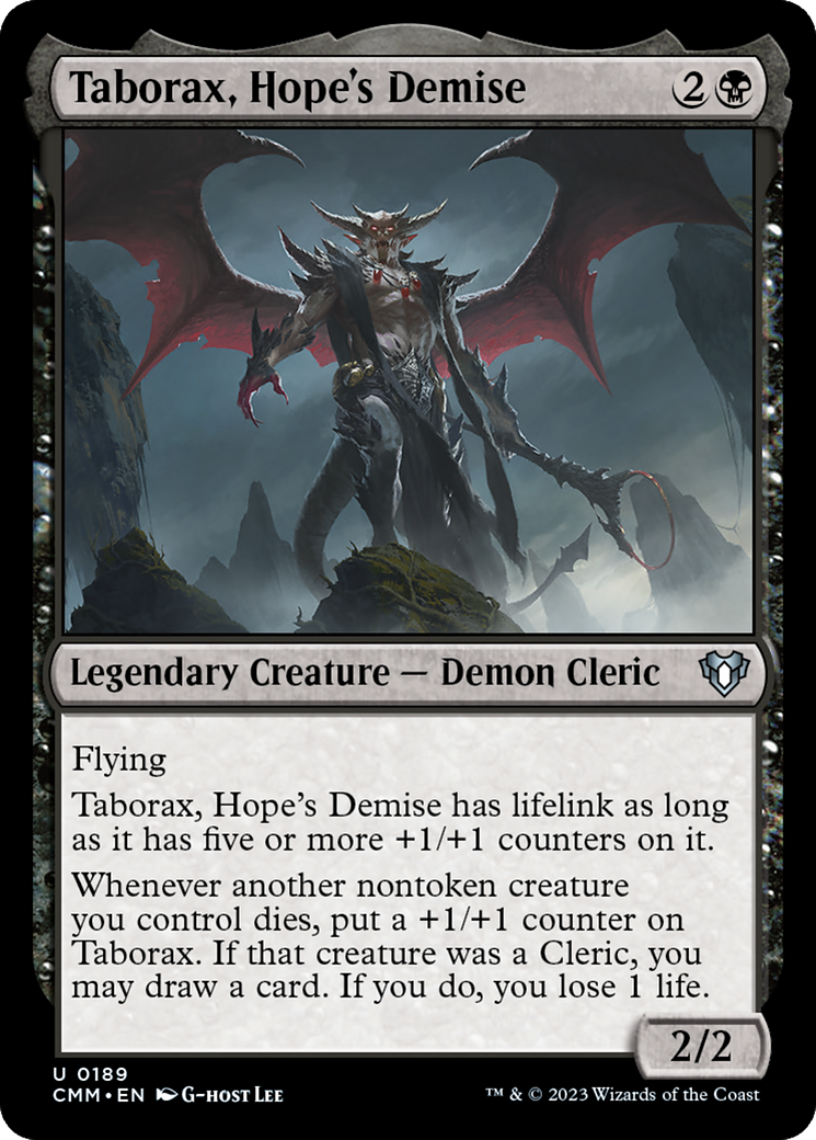 Taborax, Hope's Demise [Commander Masters] Foil
