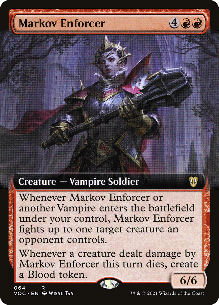 Markov Enforcer (Extended Art) [Innistrad: Crimson Vow Commander]