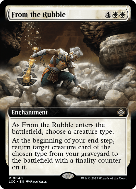 From the Rubble (Extended Art) [The Lost Caverns of Ixalan Commander] Foil