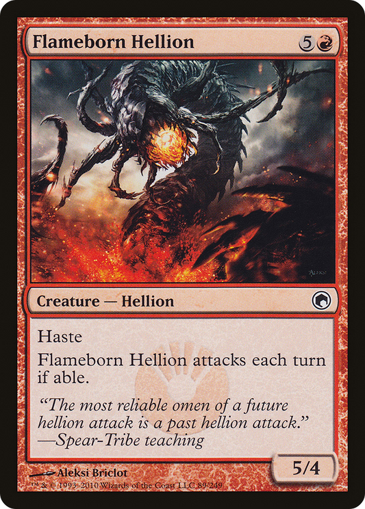 Flameborn Hellion [Scars of Mirrodin] Foil