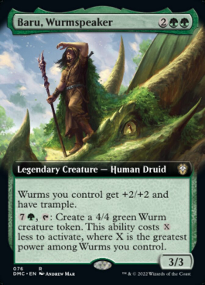 Baru, Wurmspeaker (Extended Art) [Dominaria United Commander] | Silver Goblin