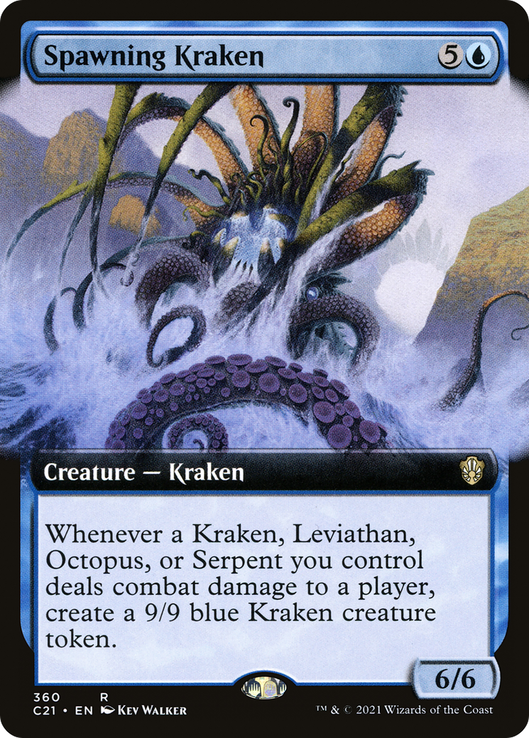 Spawning Kraken (Extended Art) [Commander 2021]