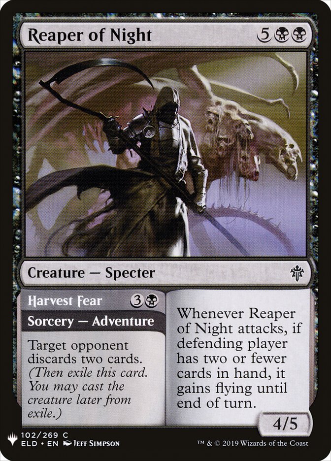 Reaper of Night // Harvest Fear [Mystery Booster] | Silver Goblin