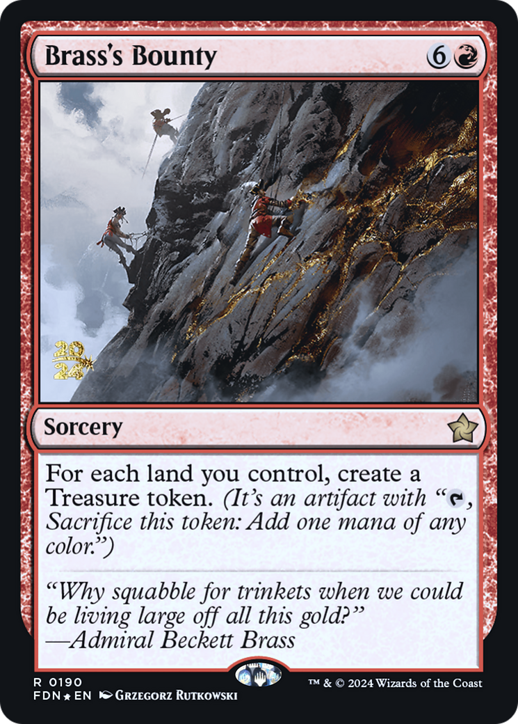 Brass's Bounty [Foundations Prerelease Promos] | Silver Goblin