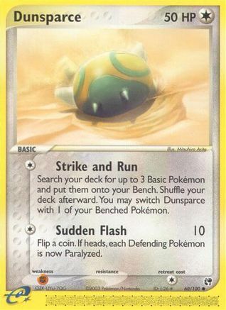 Dunsparce (60/100) [EX: Sandstorm] Reverse Holofoil