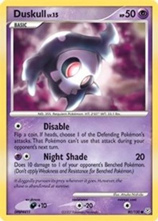 Duskull (80) Reverse Holofoil - Diamond and Pearl