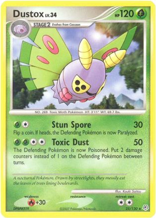 Dustox (25) Reverse Holofoil - Diamond and Pearl