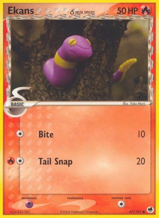 Ekans (Delta Species) (47) Reverse Holofoil - Dragon Frontiers