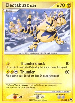 Electabuzz (87) Reverse Holofoil - Secret Wonders