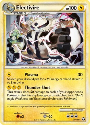 Electivire (20/102) [HeartGold & SoulSilver: Triumphant] Reverse Holofoil