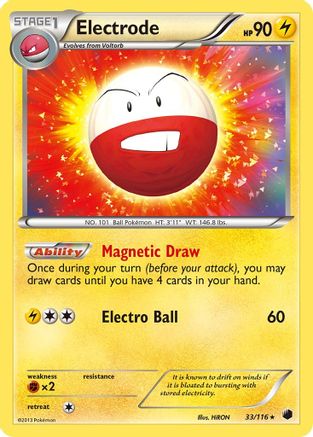 Electrode (33/116) [Black & White: Plasma Freeze] Reverse Holofoil