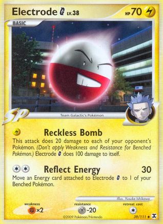 Electrode G (39/111) [Platinum: Rising Rivals] Reverse Holofoil