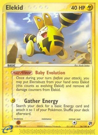 Elekid (36/100) [EX: Sandstorm] Reverse Holofoil