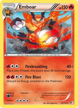 Emboar (26) Reverse Holofoil - Boundaries Crossed