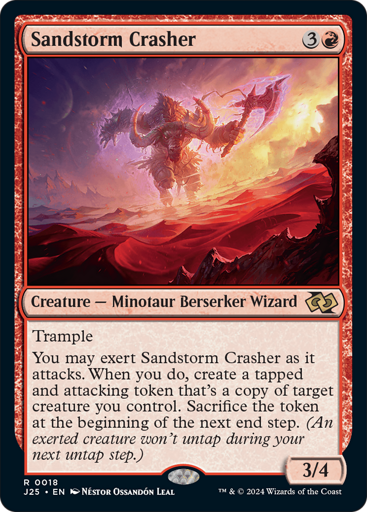 Sandstorm Crasher [Foundations Jumpstart] | Silver Goblin