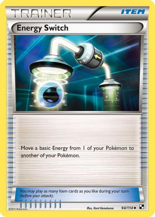 Energy Switch (94) Reverse Holofoil - Black and White