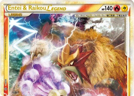 Entei & Raikou Legend (top) (90) Holofoil - Unleashed